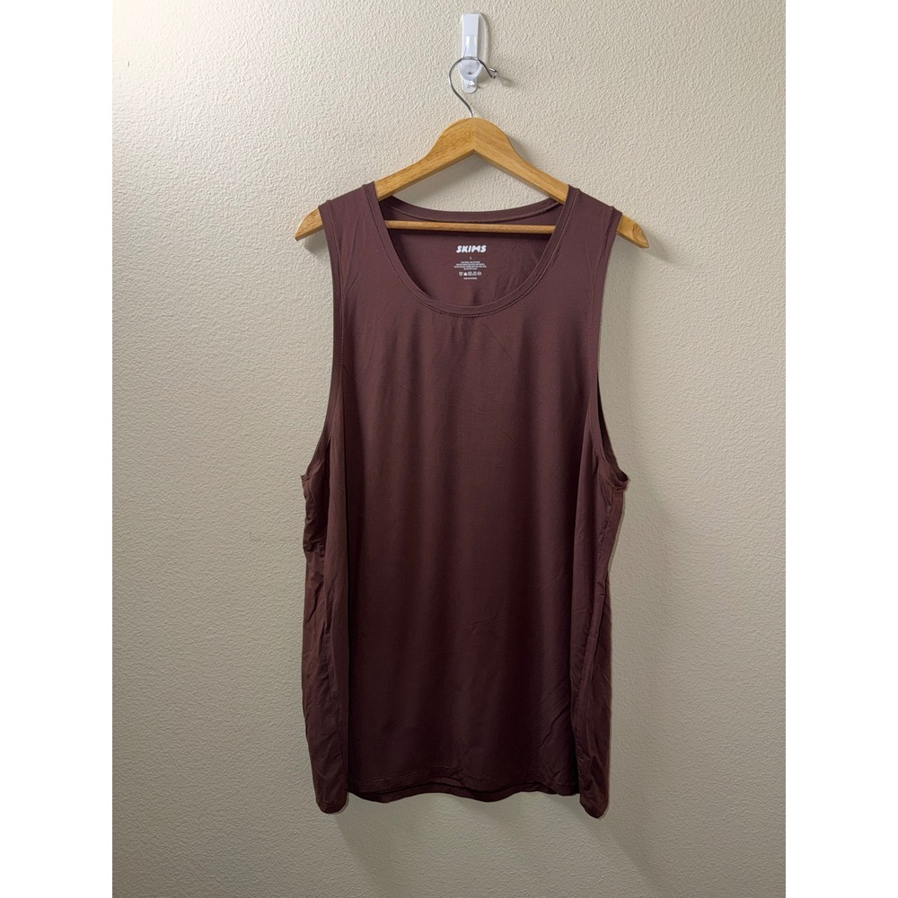 Men's Skims Brown Tank Top Size Large